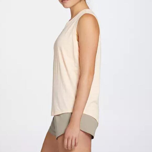 DSG Women's Seamless Jacquard Tank Illuminated Light Peach Size Large - Picture 3 of 9